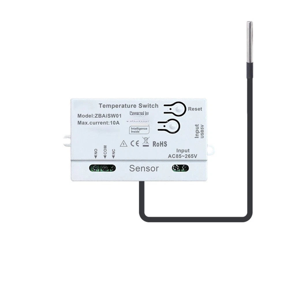 Zigbee Wireless Temperature Controller with Waterproof Probe (20C to 80C)