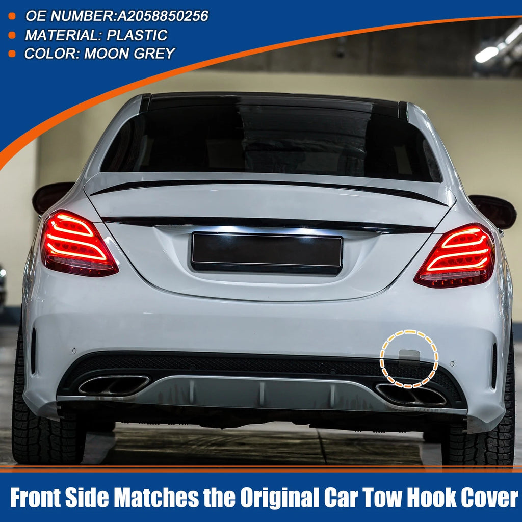 Rear Tow Hook Cover Replacement for Mercedes-Benz W205 (2015–2021)