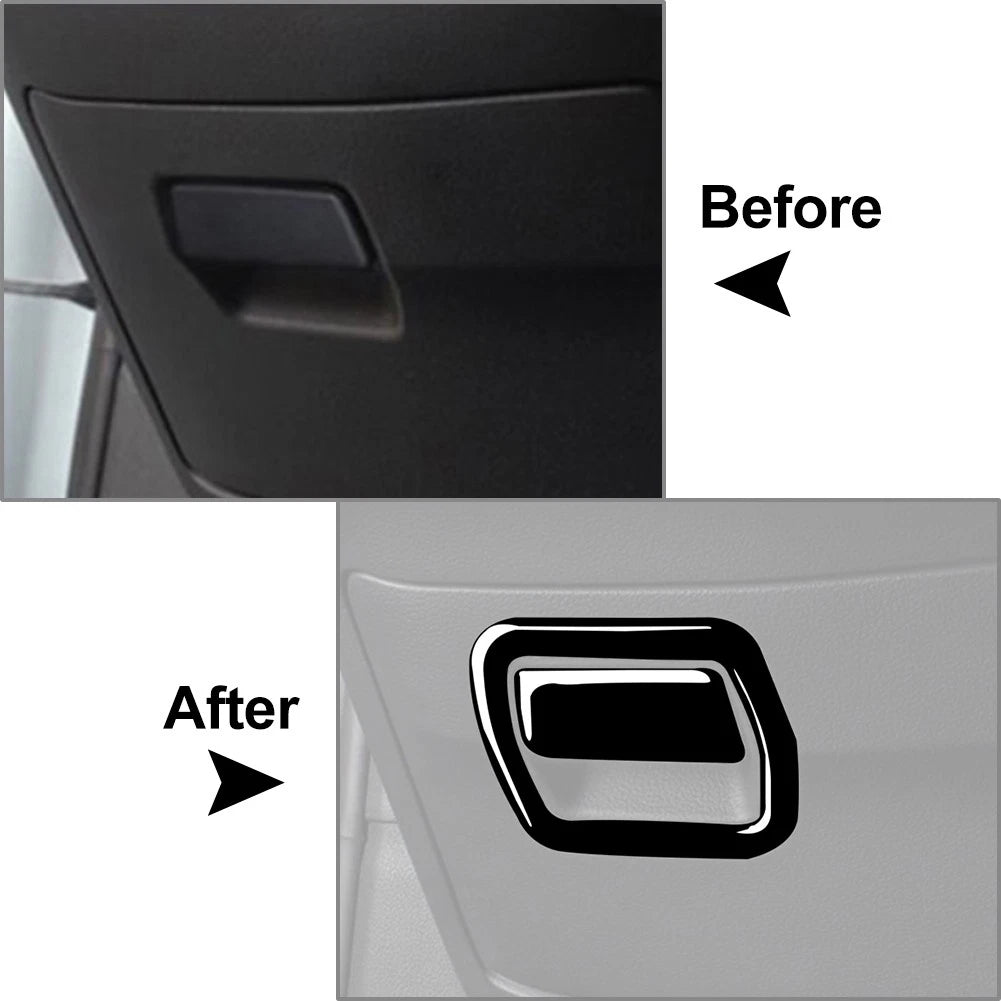 Piano Black Driver Storage Box Panel Cover Trim For Audi A4 B9 S4 RS4 A5