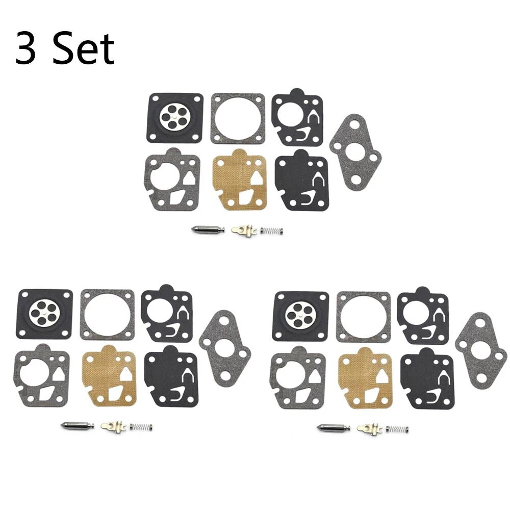 Set of 3 Carburetor Repair Kits for Homelite A98064-11, Shindaiwa C35 (N/A)