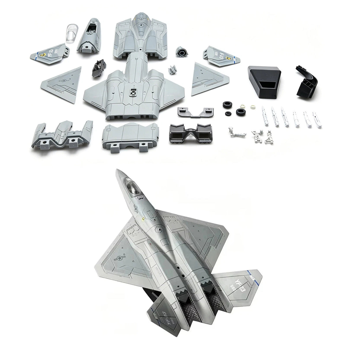 1:72 Scale YF-23 Stealth Fighter Building Blocks Kit (No Glue)