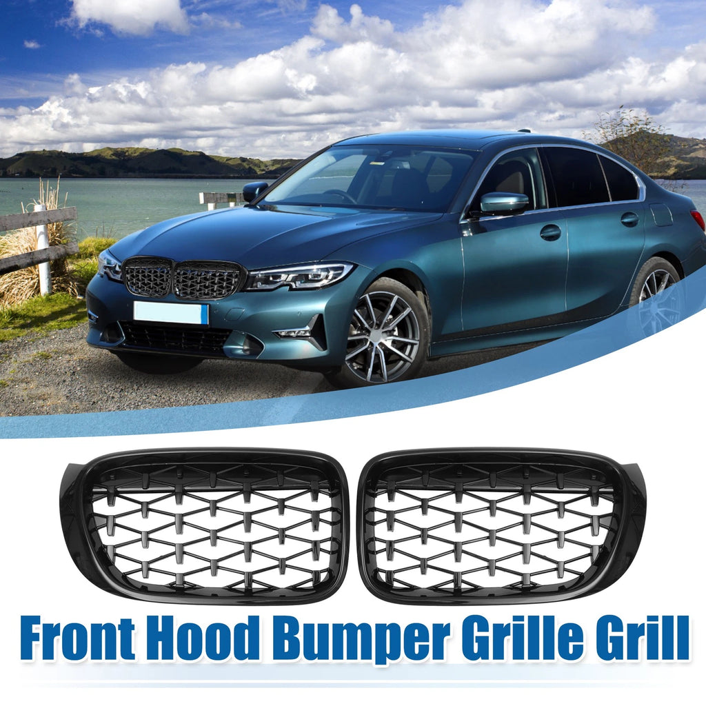 Hood Bumper Grille Grills Front Pair for BMW X3 F25 (2014–2017)