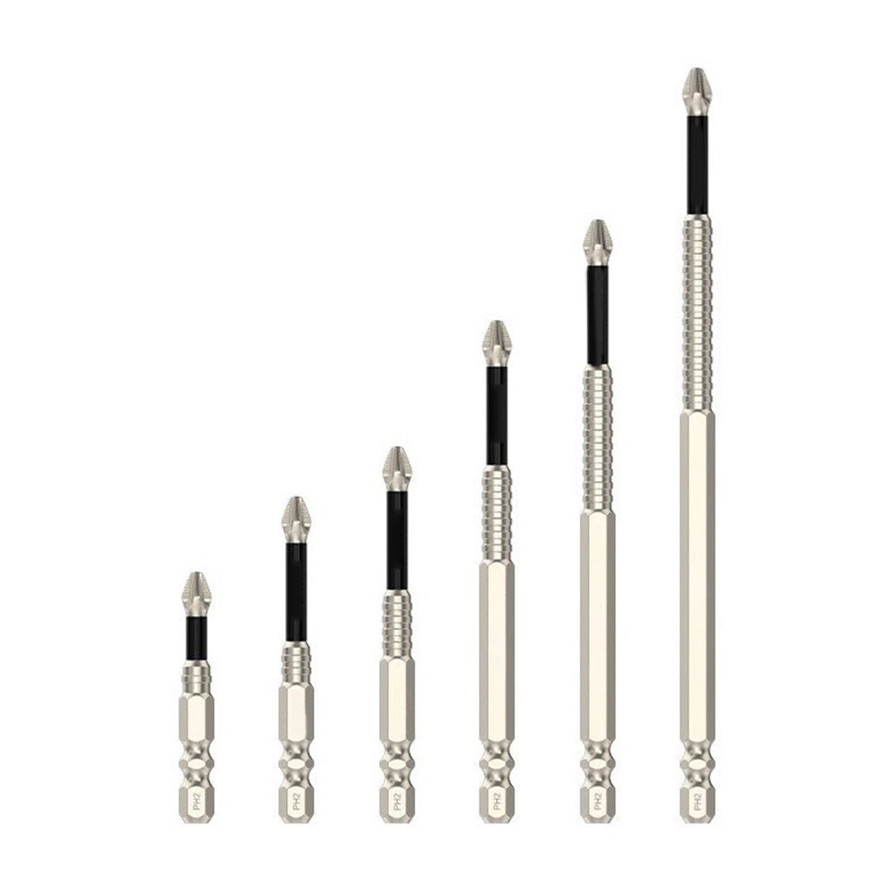6X Magnetic Screwdriver Bit Set PH2 for Impact Drivers