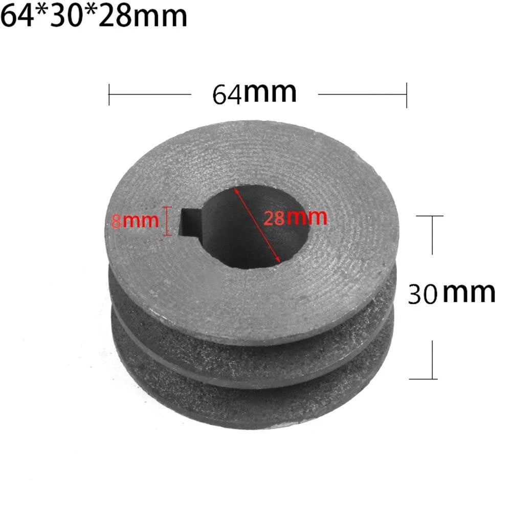 Type V Belt Pulley for Motor Power Tool (Cast Iron, Double Grooves)