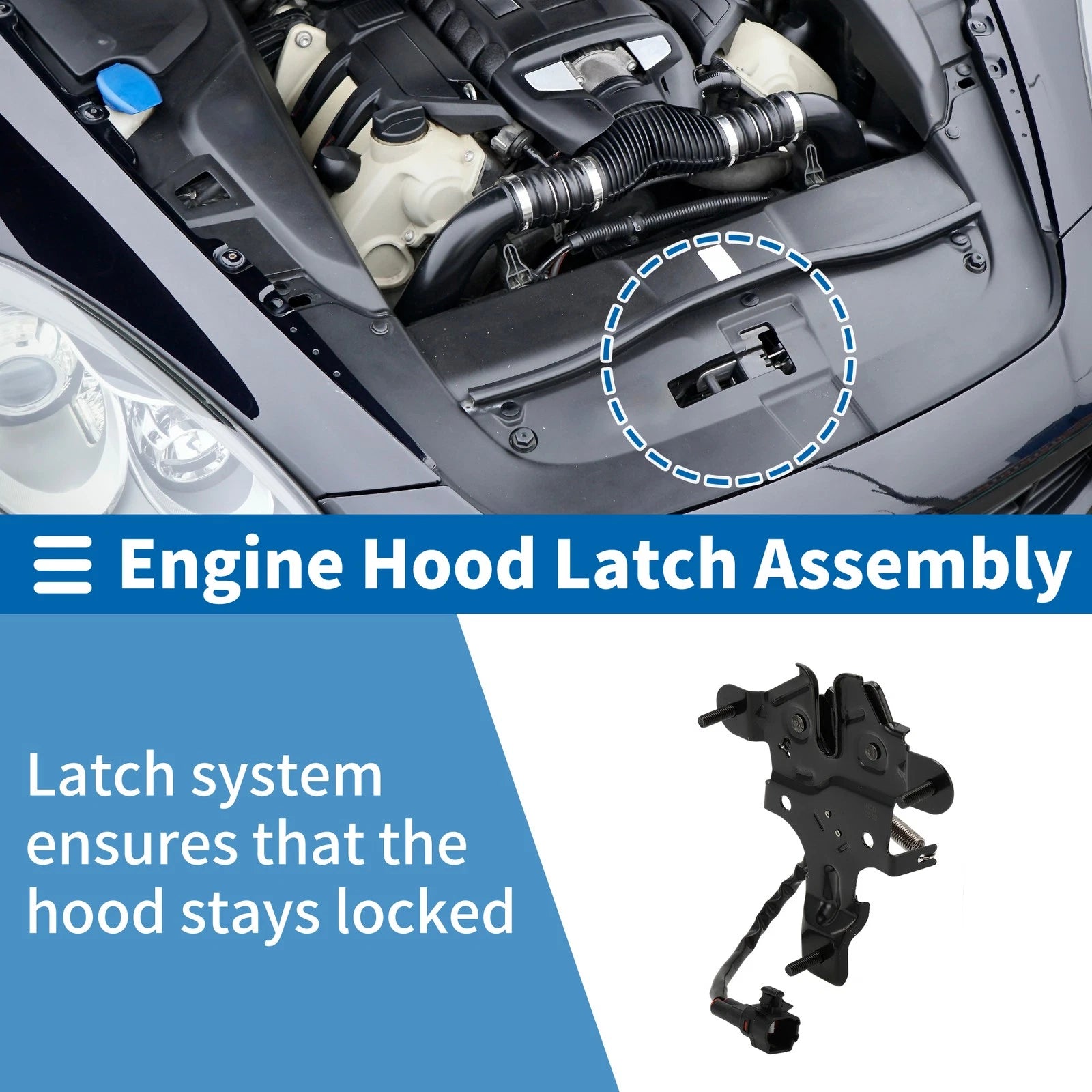 Hood Latch Assembly OEM Replacement for Lexus RX350H (2023–2025)