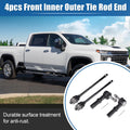4pcs Front Inner Outer Tie Rod End Links Kit for Chevrolet Avalanche (2007–2013)