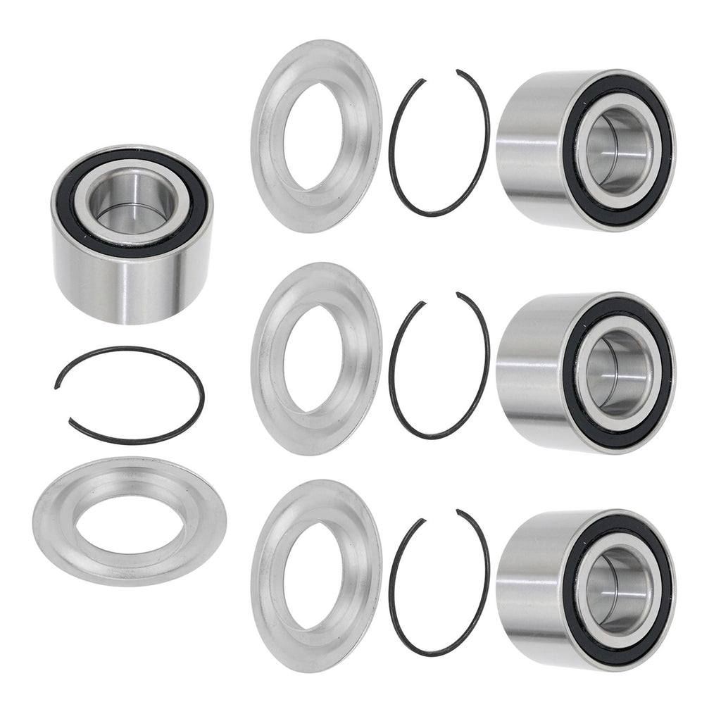 Front Rear Wheel Bearing Set Replacement for Can-Am Outlander 800 4X4 (2006–2012)