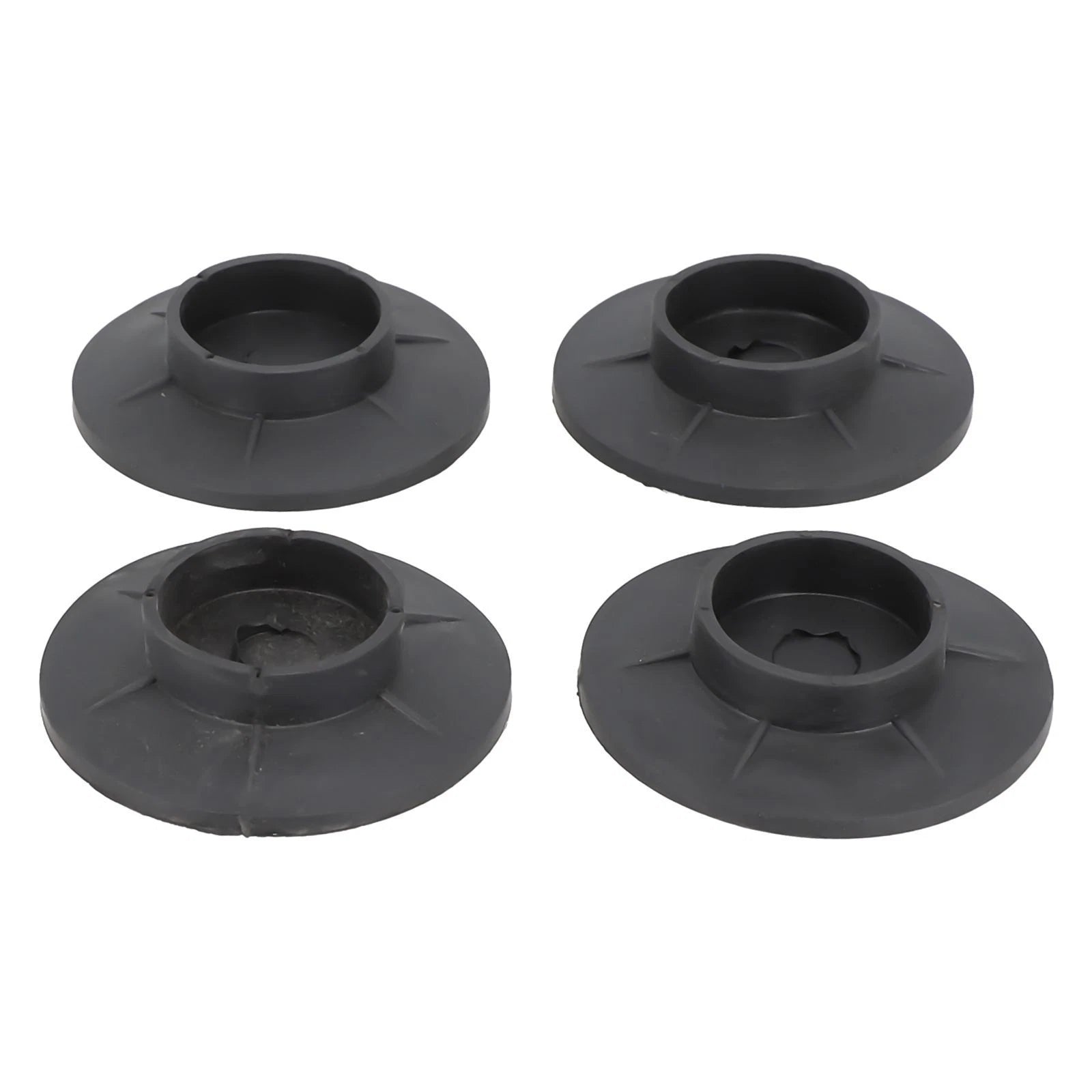 Anti-Vibration Feet Pads for Washing Machine (Black Rubber)