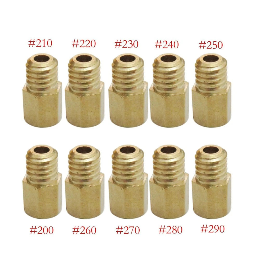 10Pcs Main & Pilot Jets Kit for Mikuni TM TMX VM VM22