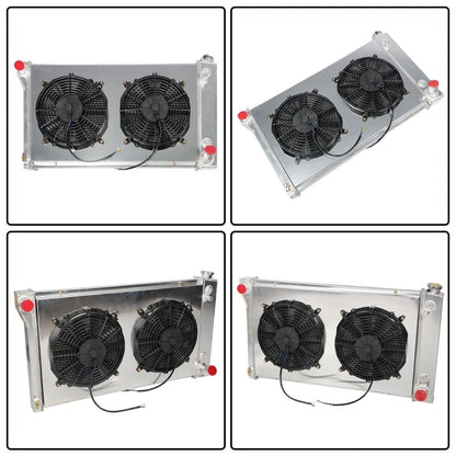 3 Row Radiator with Shroud Fan for Chevy/GMC C/K 10/20/30 (1967–1972)
