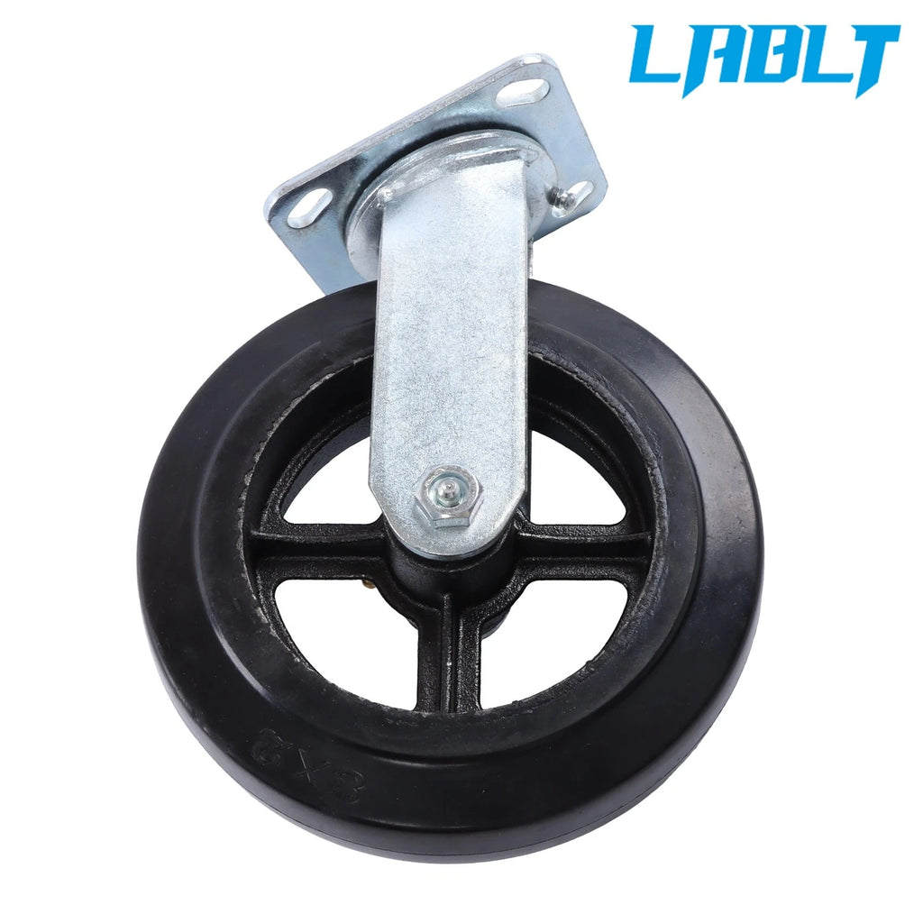 Rubber Cast Wheel for Industrial Use (1100LB Capacity, 8" x 2")