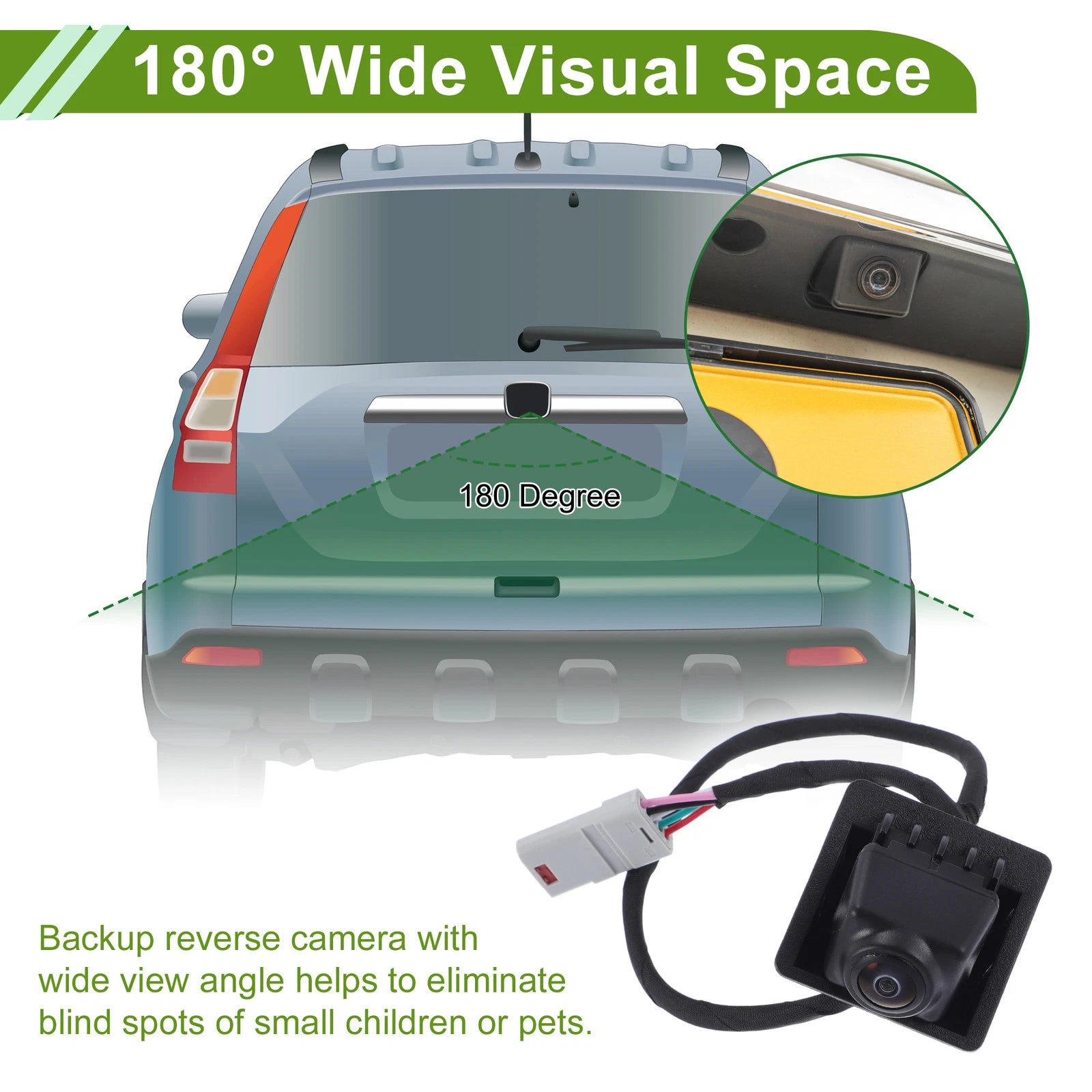 Rear View Camera for Cadillac XT5 (2017–2019) 120-180 Degree