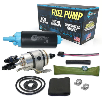 QFS Intank Fuel Pump & Filter for GM (1982–1995) EP381, 8AN Fittings