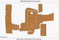 EVA Foam Swim Platform Cockpit Pads for 1999 Regal 402 Commodore