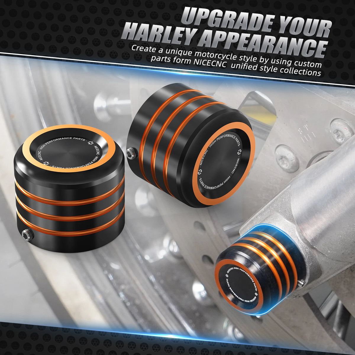 Front Axle Cap Nut Cover for Harley Forty Eight XL1200X (2010–2022)