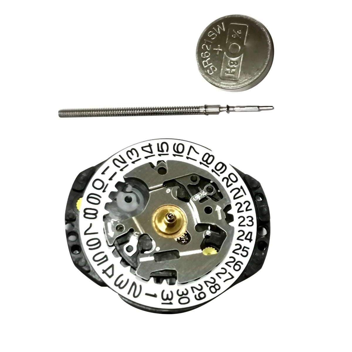 Quartz Watch Movement for Japan VX82, VX82E (3 Hands, Single Calendar)