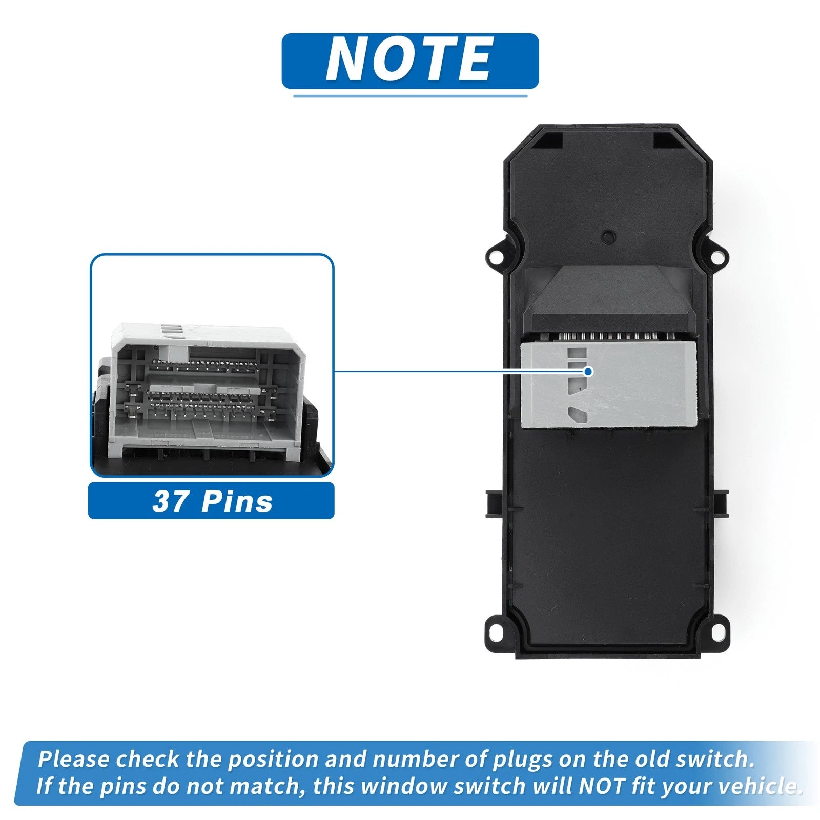Front Right Power Window Switch for Honda Accord (2009–2015)