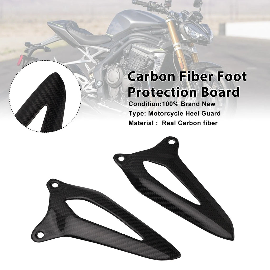 Real Carbon Fiber Foot Board for Triumph Speed Triple 1200 RS/RR (2021–2025)