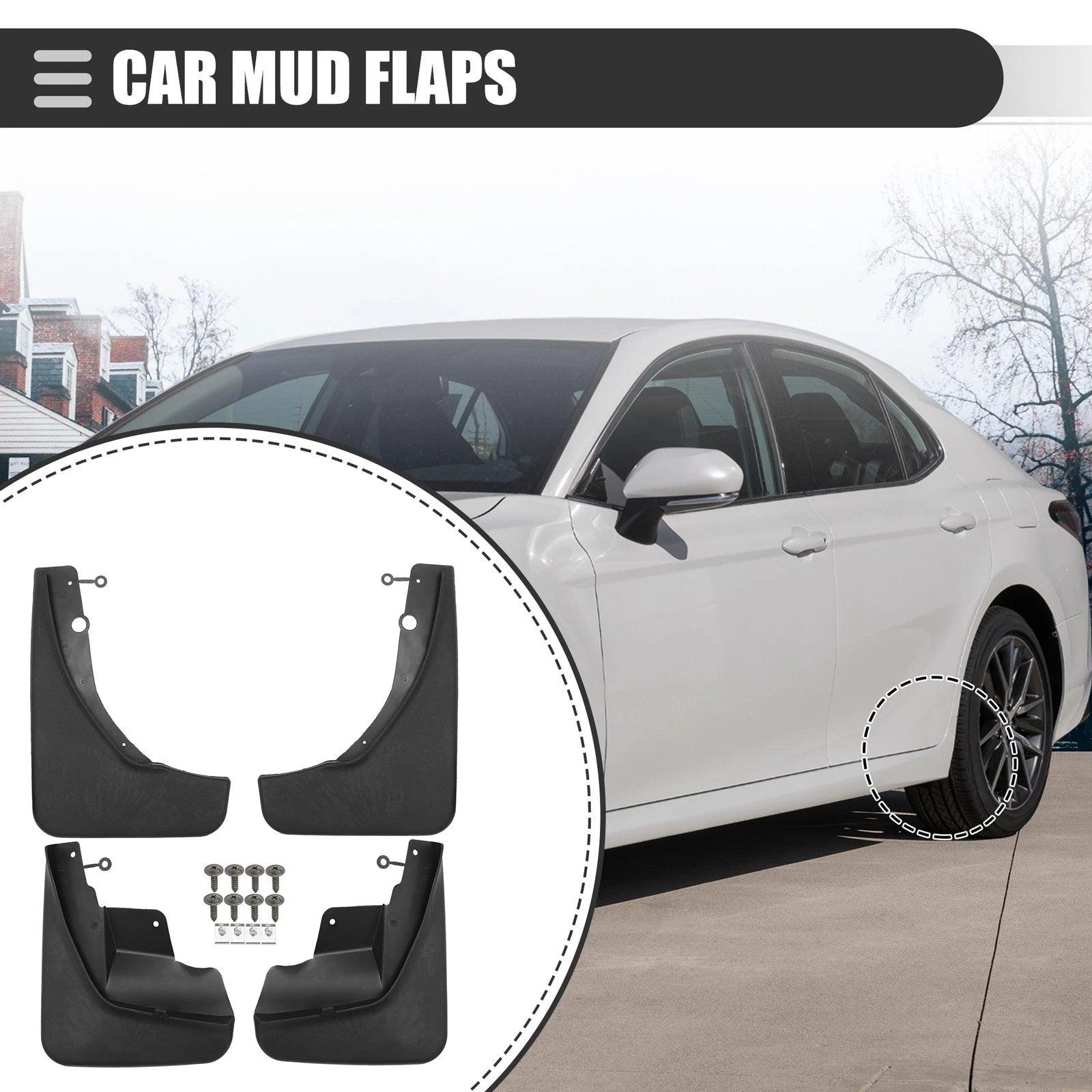 Car Mud Flaps Splash Guards Front Set for Toyota 4Runner (2010–2023)