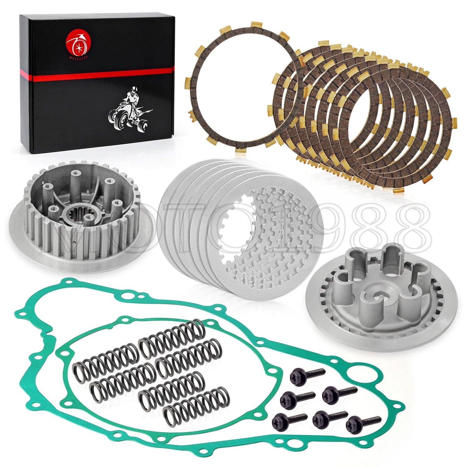 Clutch Kit for Yamaha YFZ450 (2006–2009, 2012–2013) - Center Hub & Pressure Plate