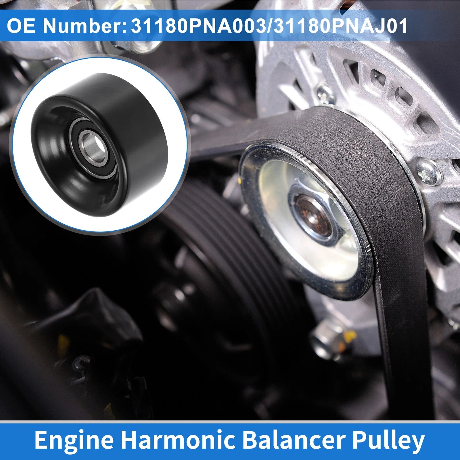 Drive Belt Idler Pulley for Acura TSX (2004–2014)