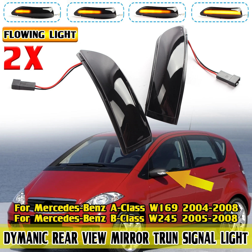LED Sequential Side Marker Turn Signal Light Indicator for W169 A-Class (2005)