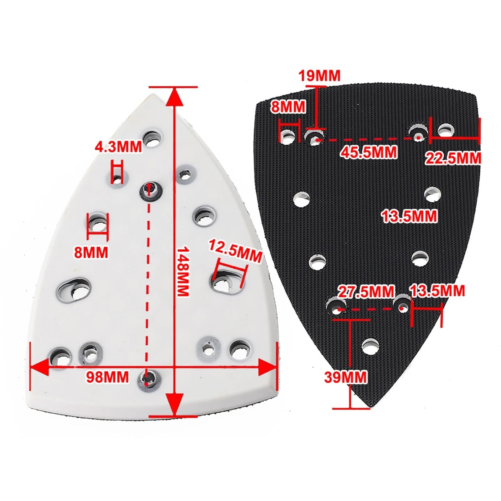 Sanding Pad Soft Disc Replacement for Tool Adapter Assembly Backup Plate