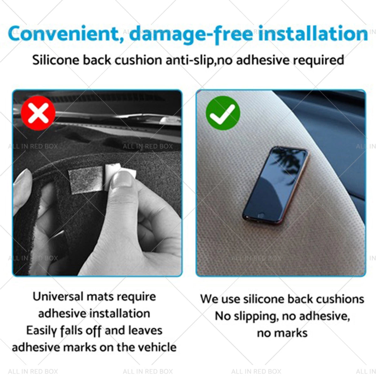 Dash Mat for BYD Dolphin (2023–Present) Non-Slip Microfiber Leather
