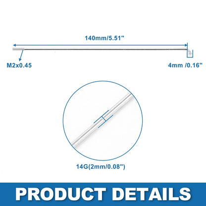 Bicycle Spokes 14G 140mm Replacement for Mountain Bike 36 Pack