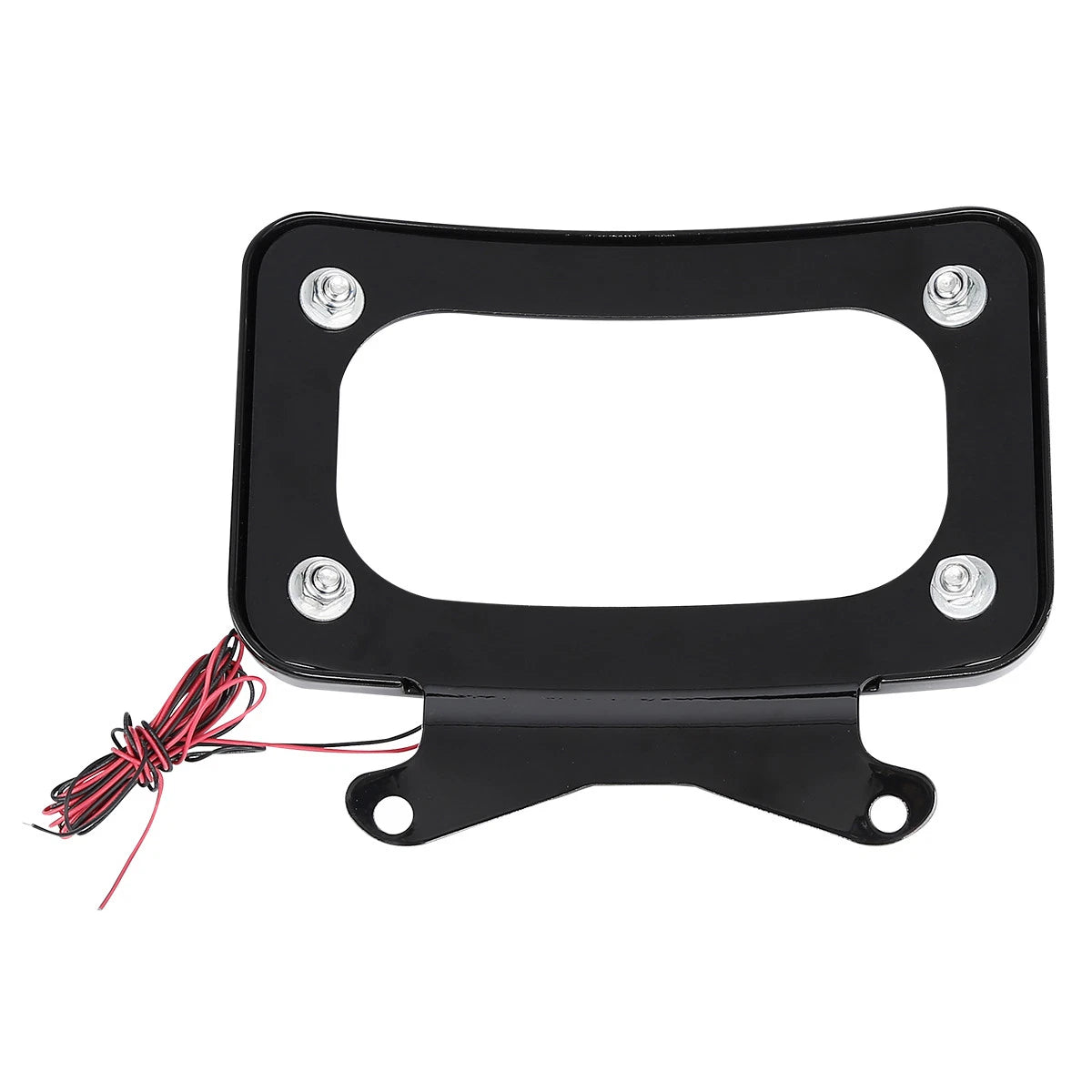 Rear Curved License Plate Frame with LED Light for Harley Touring (2014–2023)