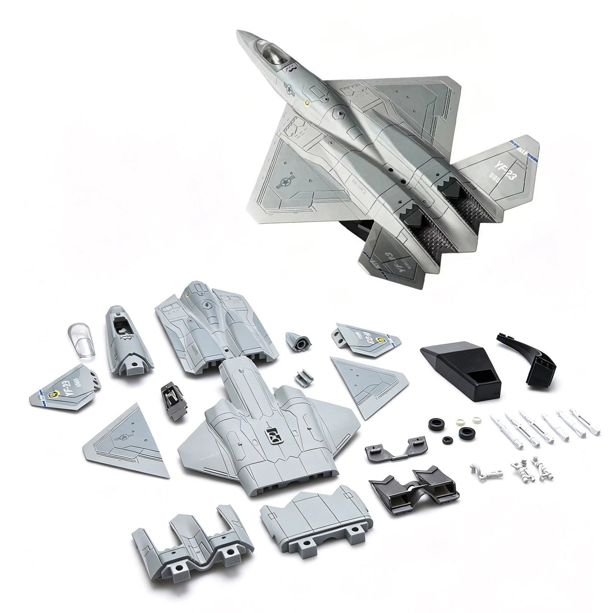 1:72 Scale YF-23 Stealth Fighter Building Blocks Kit (No Glue)