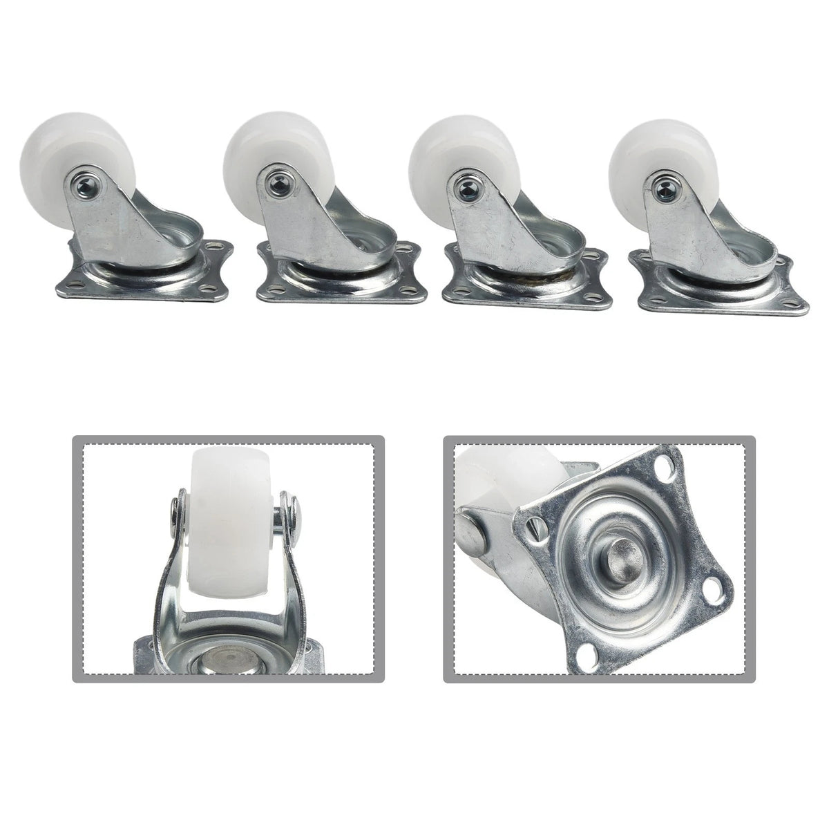 Set of 4 Swivel Casters for Stroller