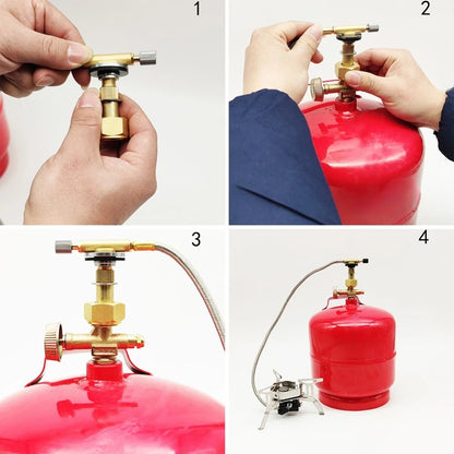 30MM Gas Cylinder Adapter for Outdoor Stoves (Eastern Europe)