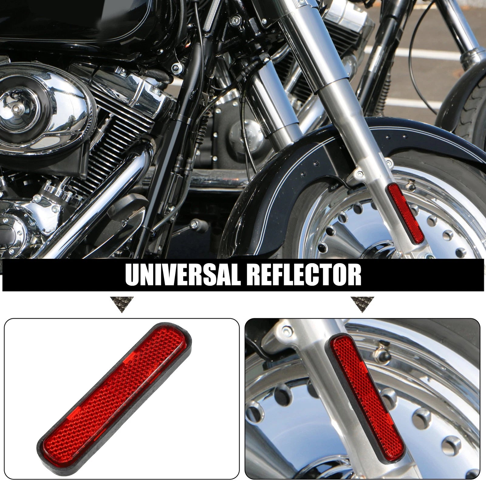 Spoke Reflectors Bike Safety Reflective Screw Mount for Universal Use