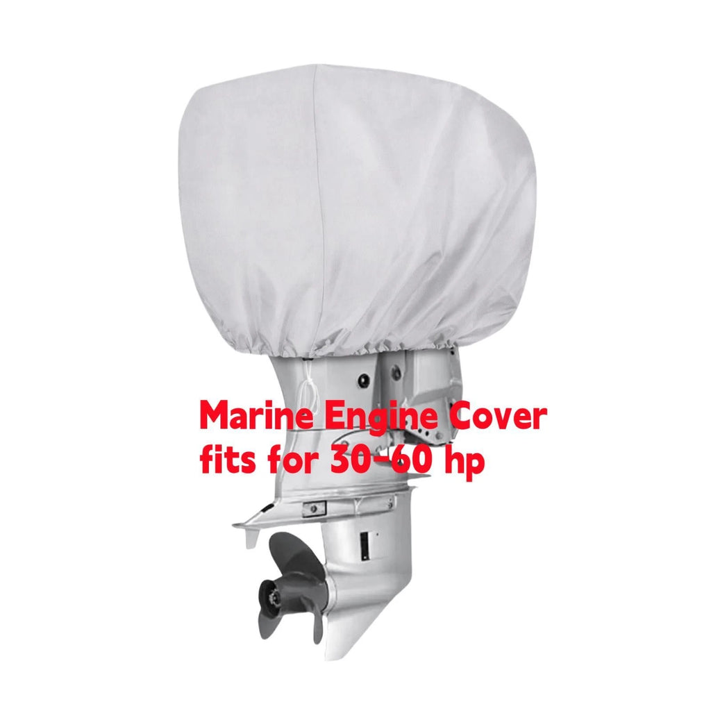 Outboard Motor Engine Cover for Universal 30-60 HP (Silver)