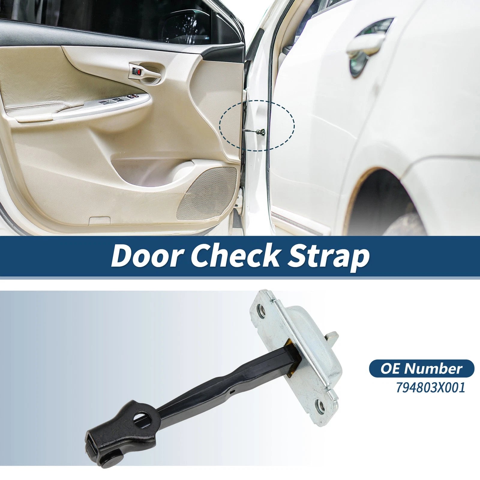 Rear Left Door Check Strap Replacement for Hyundai Elantra (2011–2016)