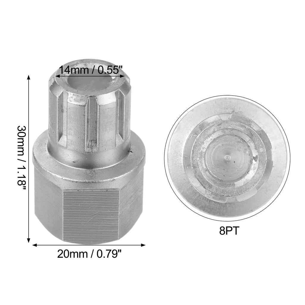 Anti Theft Wheel Lock Key Lug Nut Removal Tool for VW Audi (2000–2025)