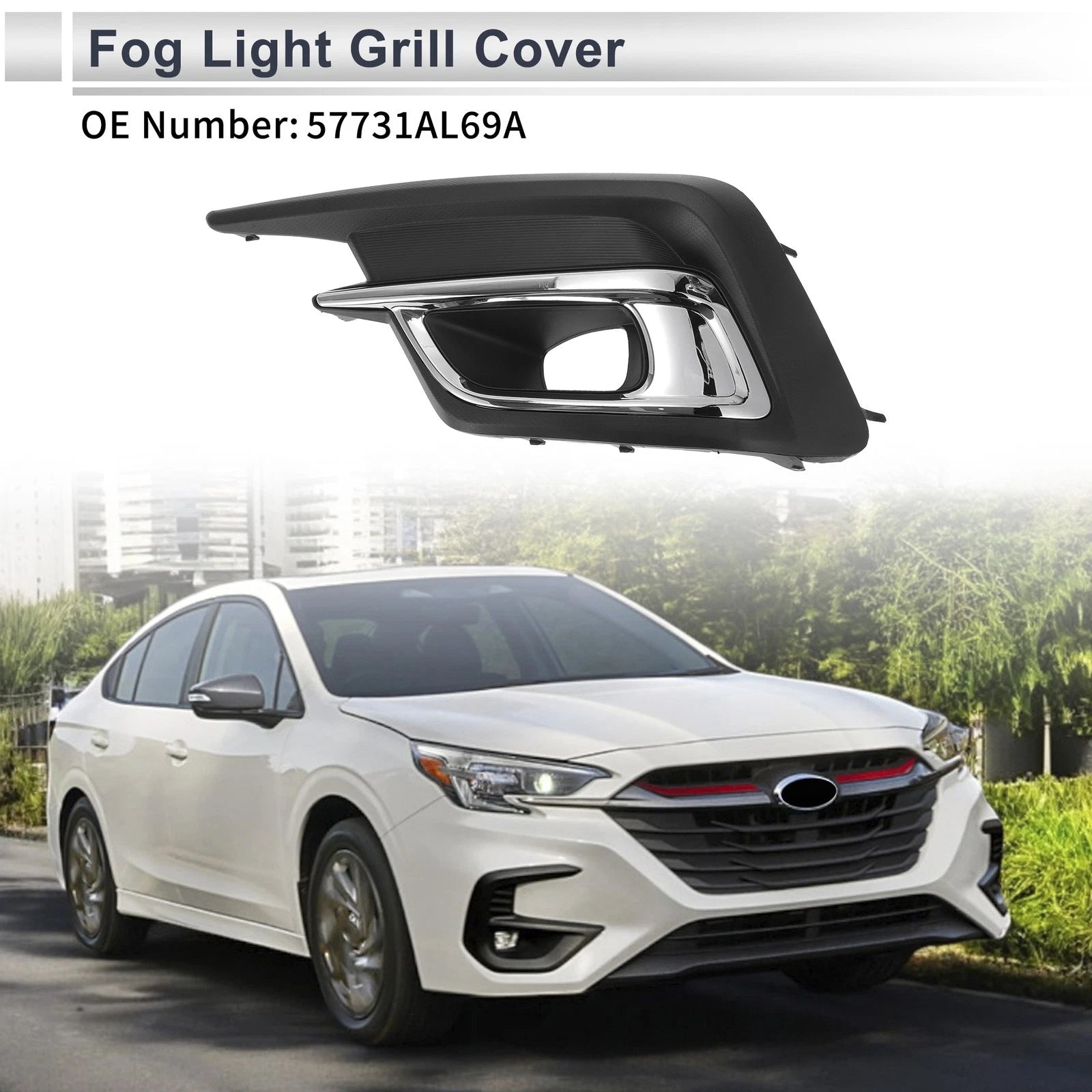 Car Front Left Fog Light Grill Replacement for Subaru Legacy (2018–2019)