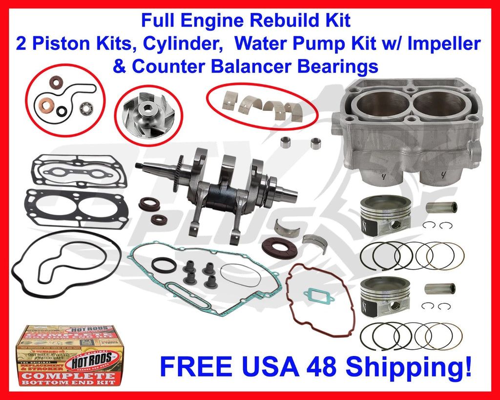 Engine Rebuild Kit for Polaris Ranger 700 (2005–2009) - Crank, Cylinder, Pistons