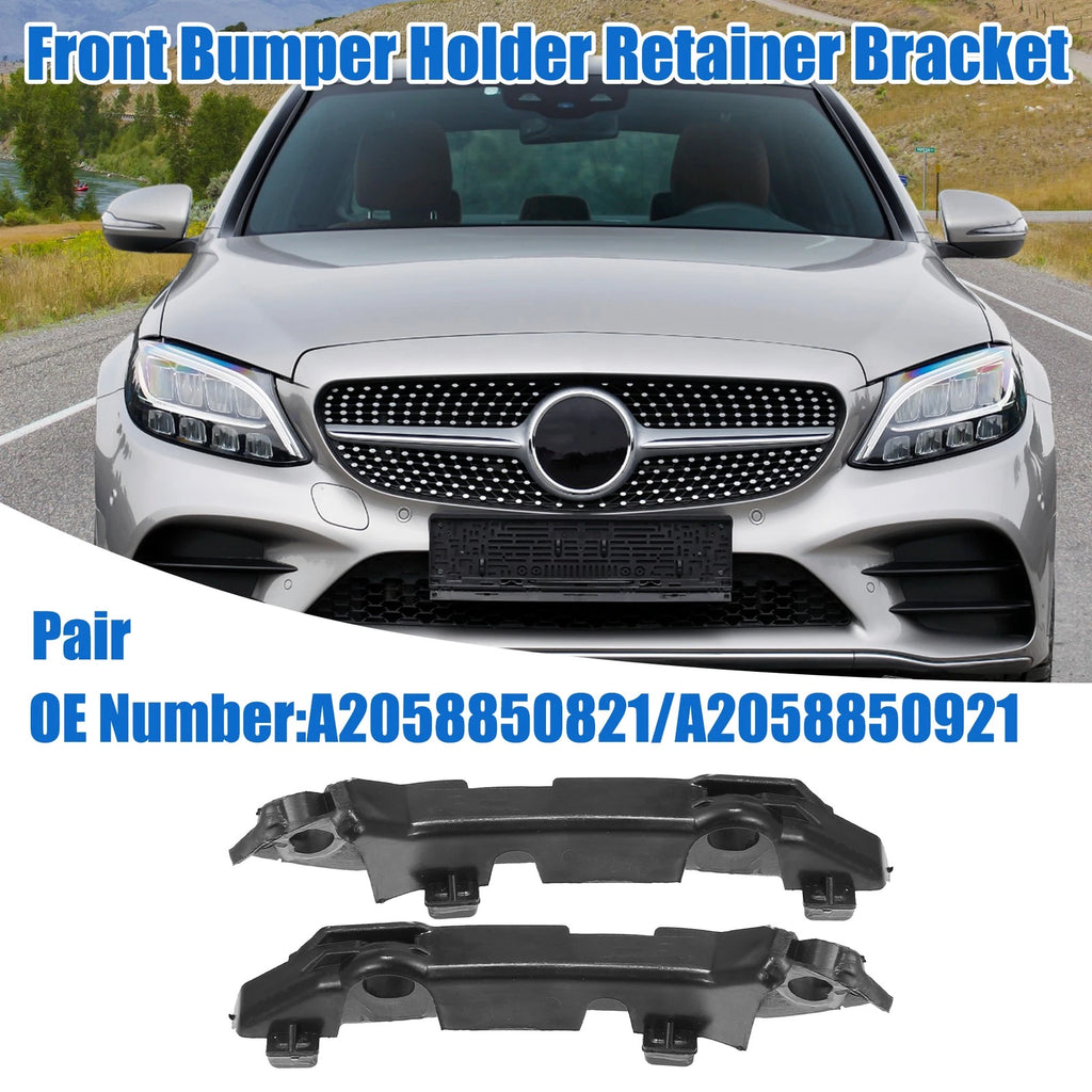Front Upper Bumper Cover Support Bracket Left Right for Mercedes-Benz C43 (2017–2023)