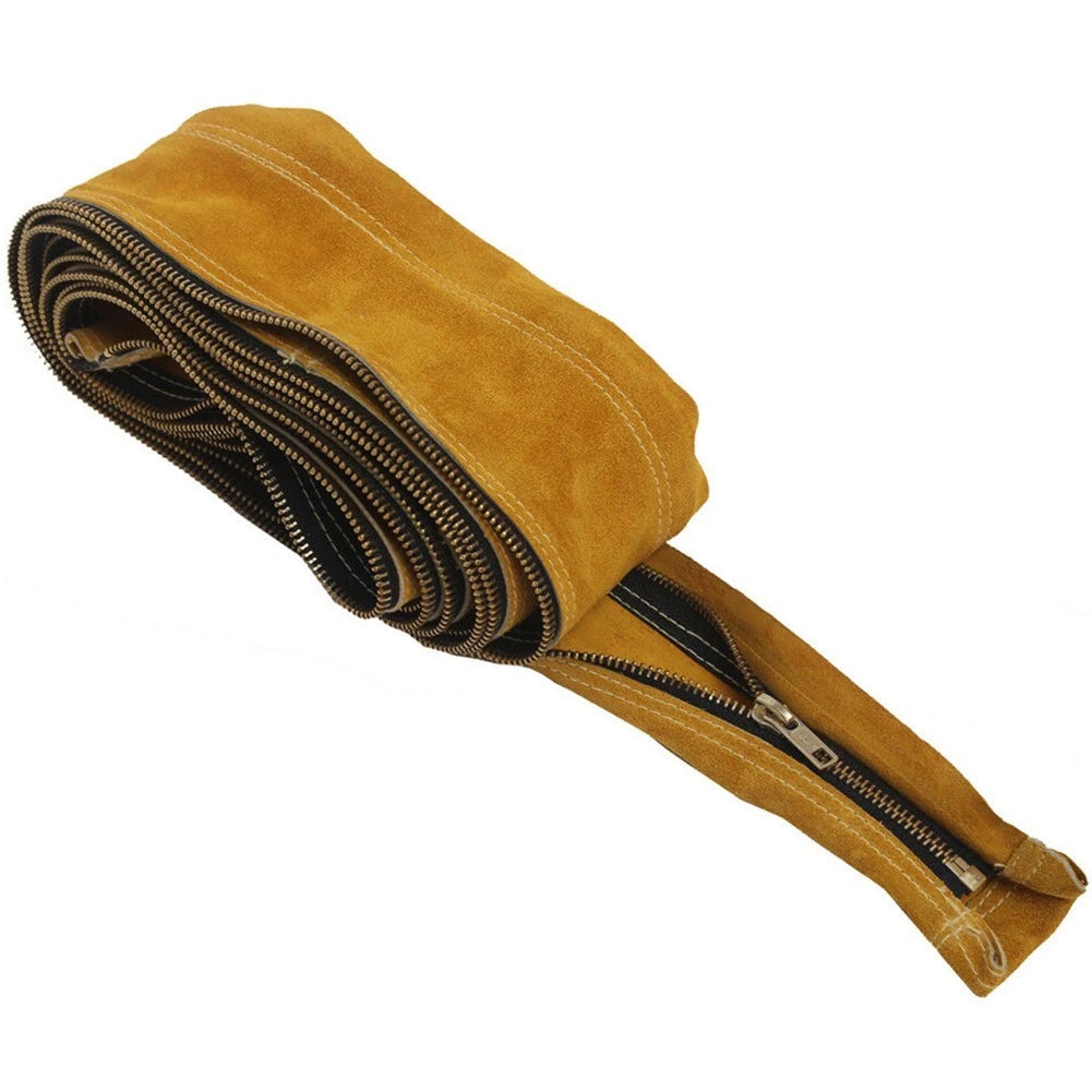 Cowhide Leather Torch Cable Guard for TIG MIG Welding (11.5ft/25ft)