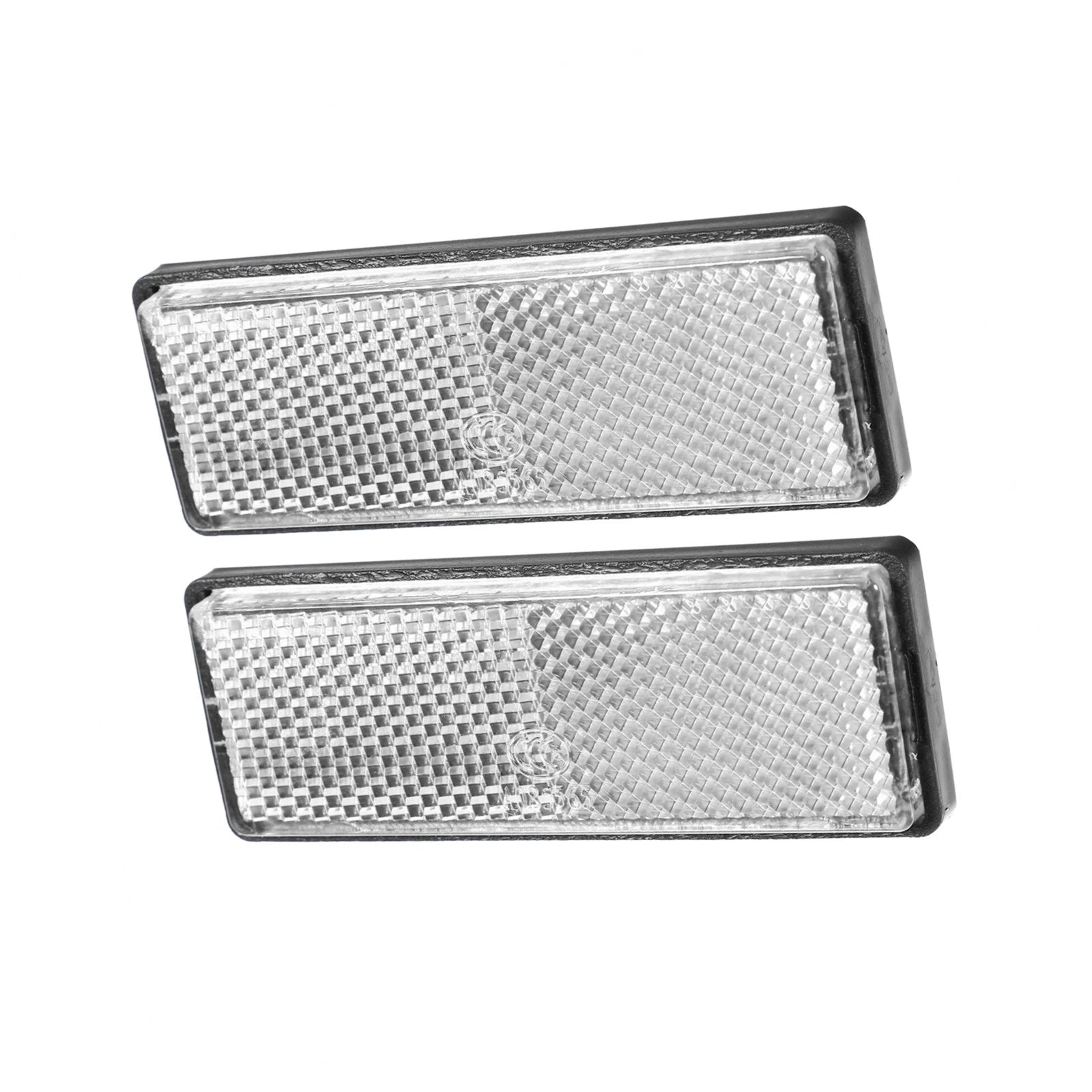 2PCS Universal Rectangle Motorcycle Reflector Light OEM Replacement for Bike