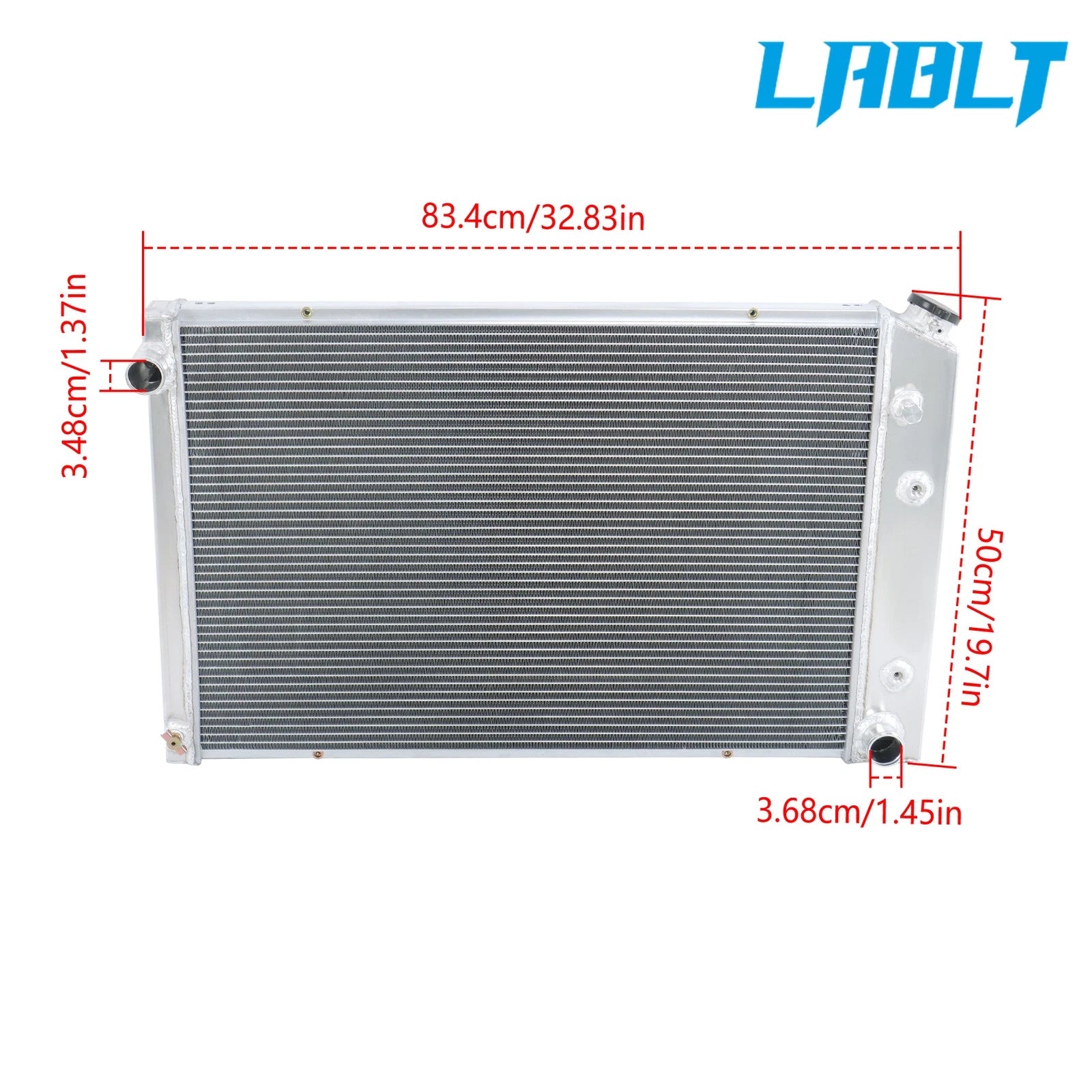 4 Row Aluminum Core Radiator for Chevy C/K 10/20/30 (1973–1987)