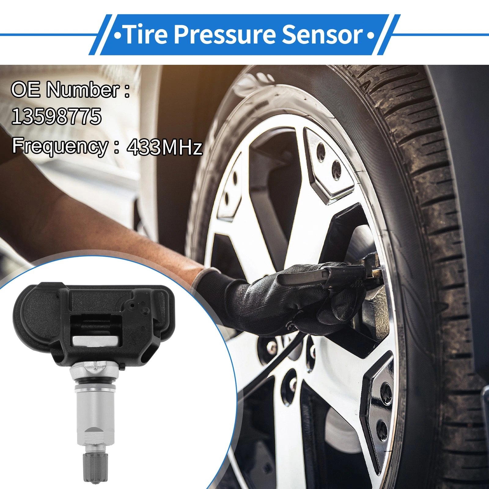 TPMS Sensor No. 13598775 for Chevrolet Corvette C7 (2014–2019)