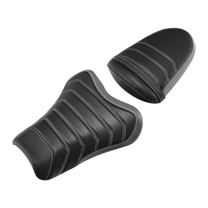 Driver & Passenger Seat for Suzuki GSXR1000 (2005–2006) Black Gray