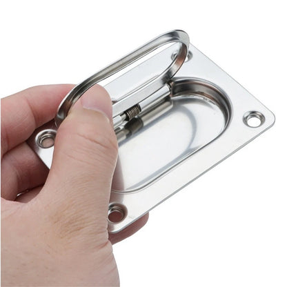 Hatch Latch Spring for Boat Yacht Deck - 316 Stainless Steel Flush Ring