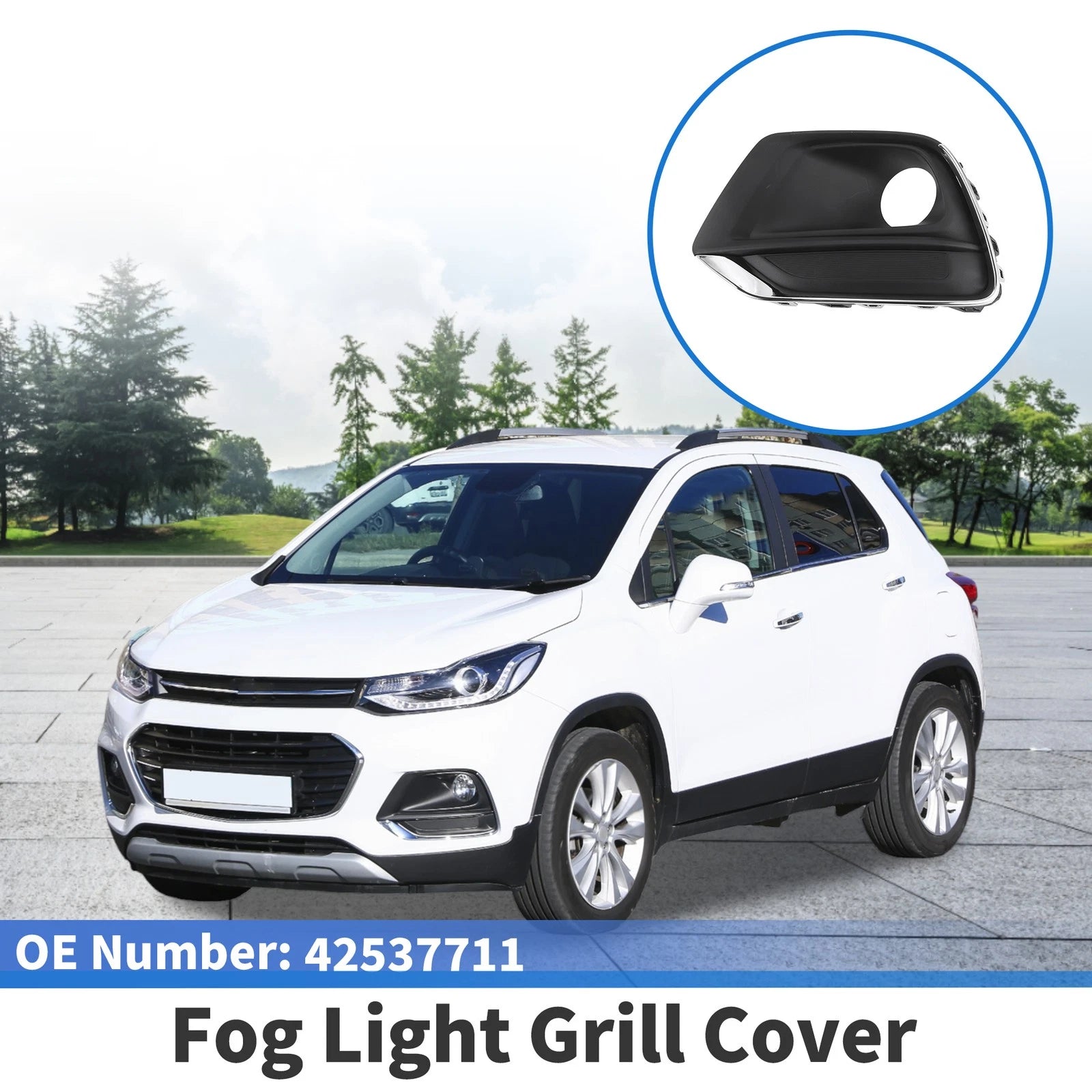 Front Left Fog Light Grill Replacement for Chevrolet Trax (2017–2020)