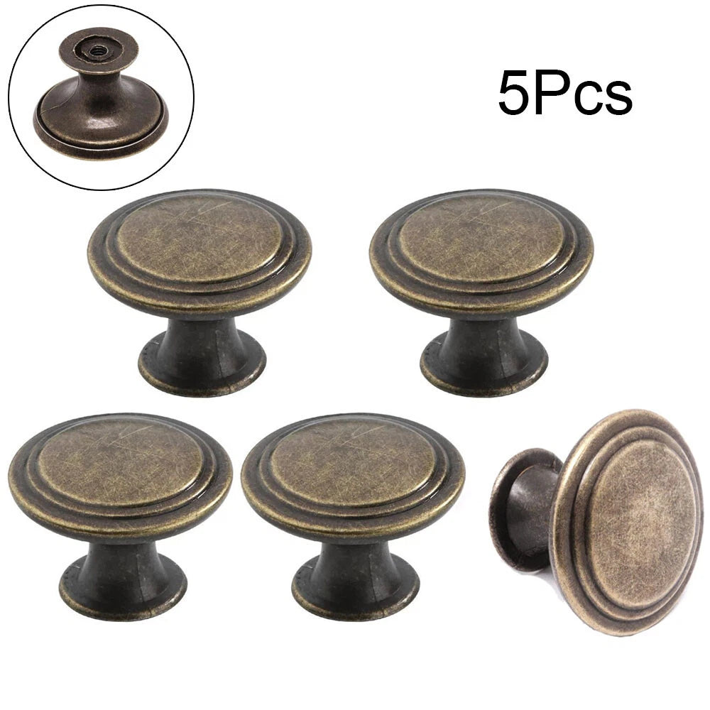 5X Antique Bronze Cabinet Pulls for Kitchen Cupboard