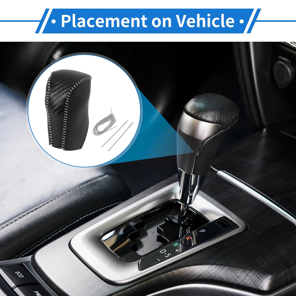 Gear Shift Knob Cover Replacement for Toyota RAV4 (2013–2016) Carbon Fiber