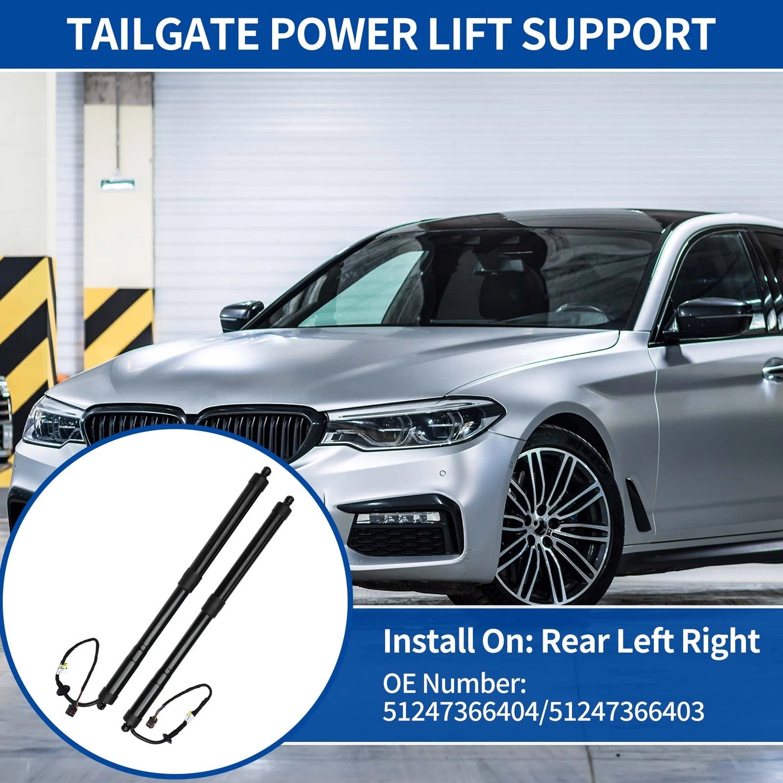 Rear Tailgate Power Lift Support Pair for BMW 530e 530i 540i G30 (2017–2023)